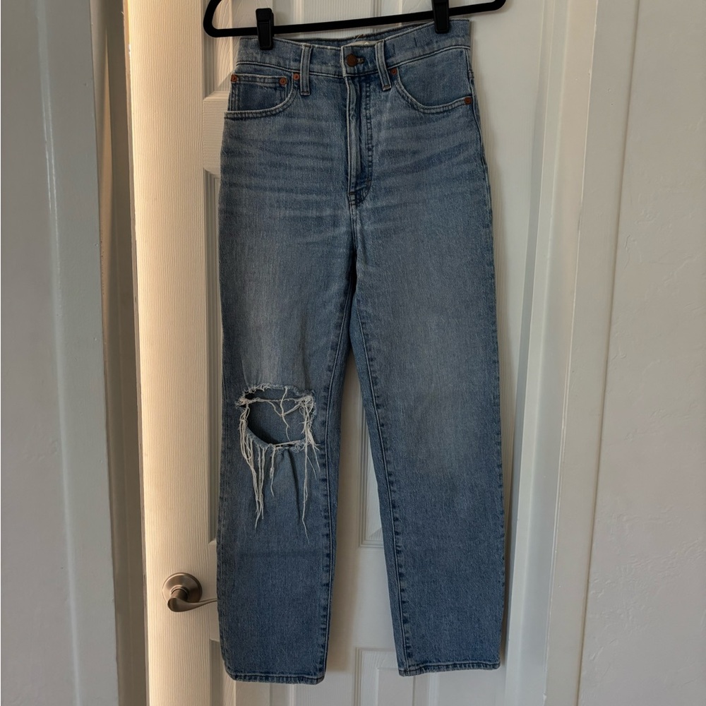 Madewell Light Blue Straight Denim